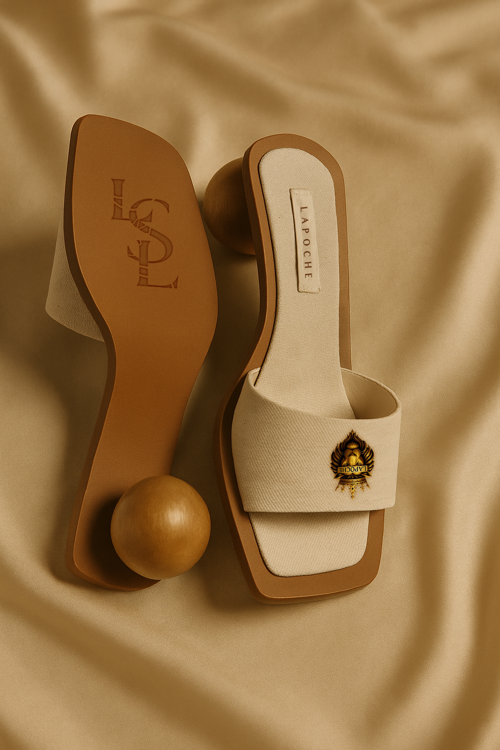 Satin Strap Heel